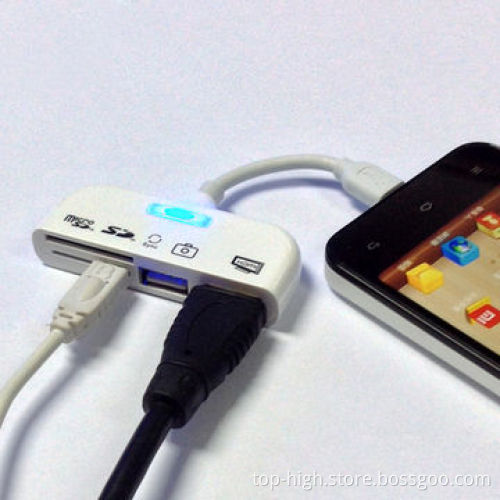2014 Manufacturer MHL to HDMI Card Reader, 5-in-1 for Samsung S5